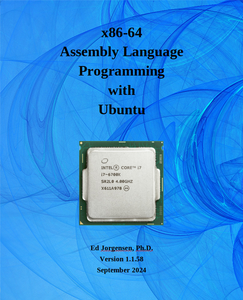 Cover of x86-64 Assembly Language Programming with Ubuntu